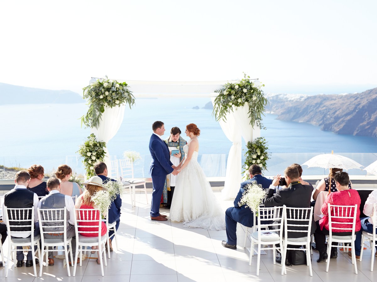 Our Santorini wedding